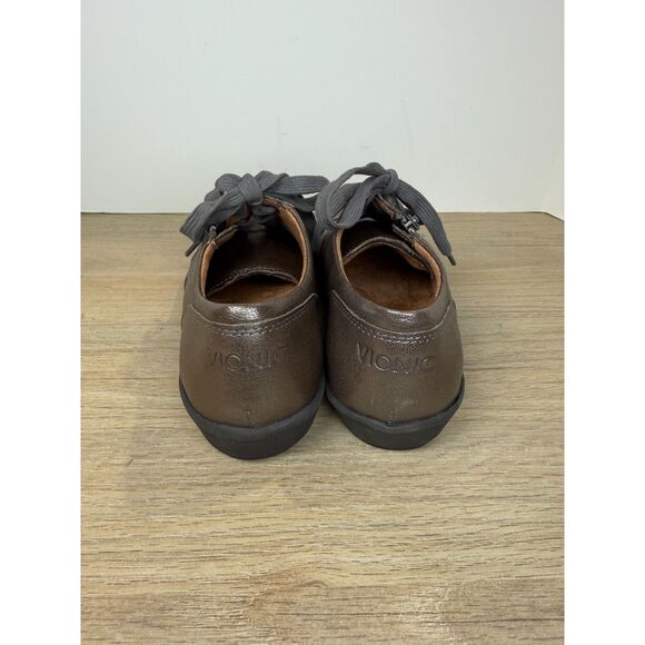 Vionic Women's Size 7.5 Abigail Metallic Walking Shoes Lace Up Round Toe - Picture 5 of 8